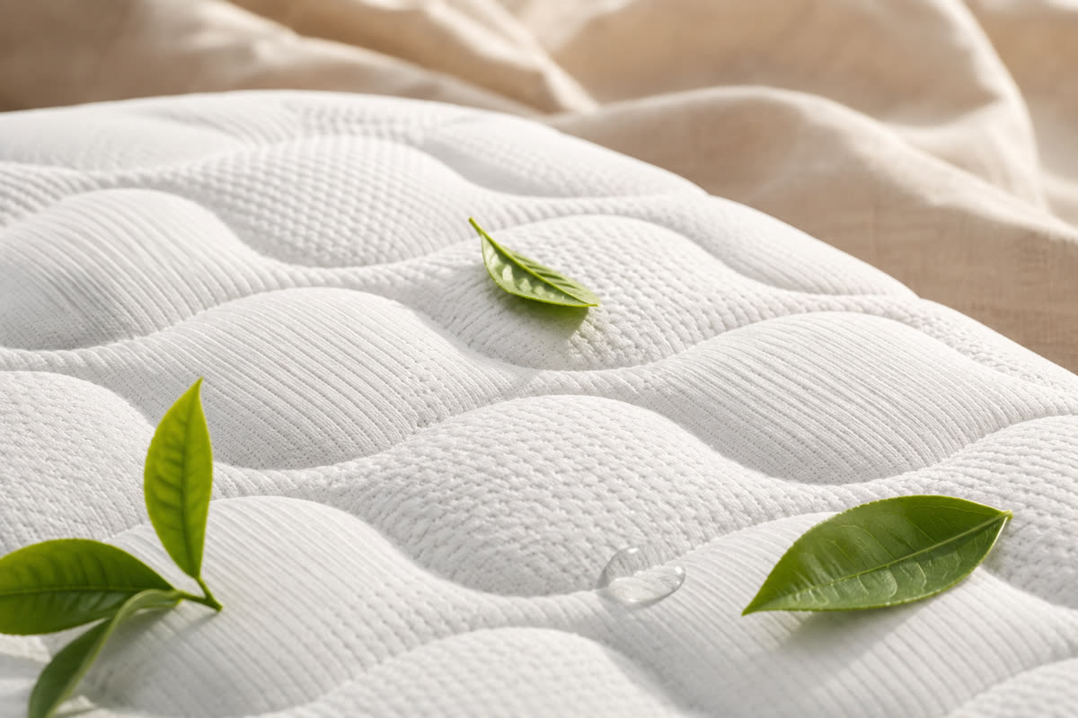 Tela HydroCooling con hojas de té verde